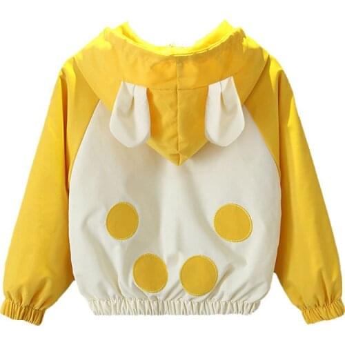 Autumn Children Zipper Cardigan Jacket Casual Hooded Windbreaker Baby Cartoon Clothes Kids Thin Outerwear Coat Boy Jacket Girl