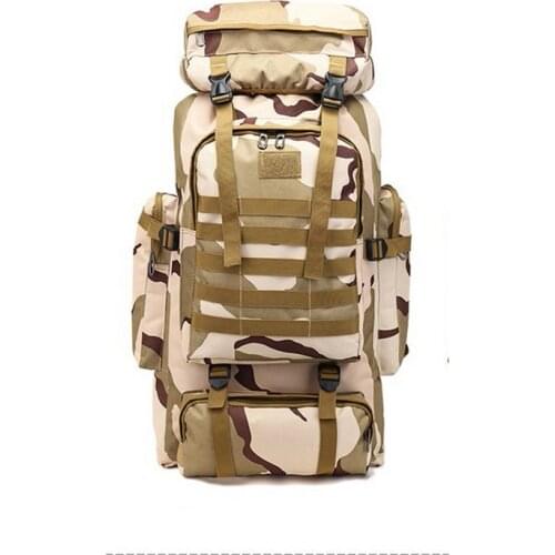 Camping multifunctional 80L backpack large capacity tactical backpack hiking travel outdoor mountaineering bag