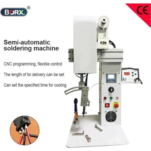 Semi automatic terminals welding lamp beads and diodes soldering machine factory aviation plug switches tin solder tool
