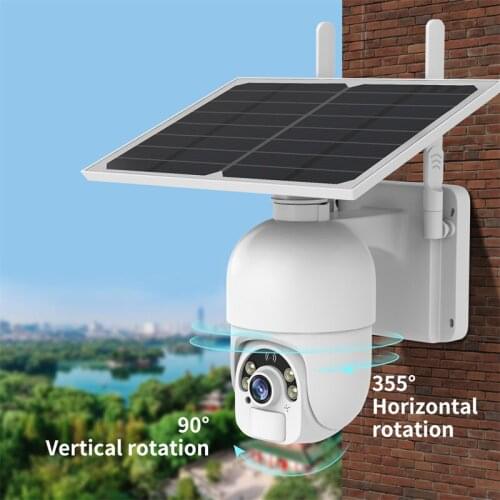 SDETER Solar Panel Video Surveillance Camera With Wifi Security Camera With 18650 Battery Outdoor Waterproof Monitoring CCTV