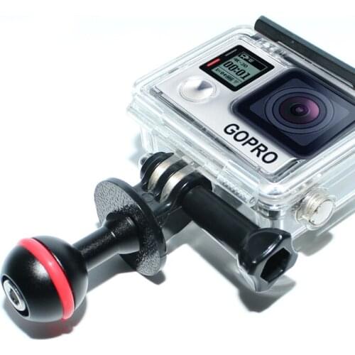 Diving sports camera gopro adapter ball head underwater lamp arm connected to standard ball head