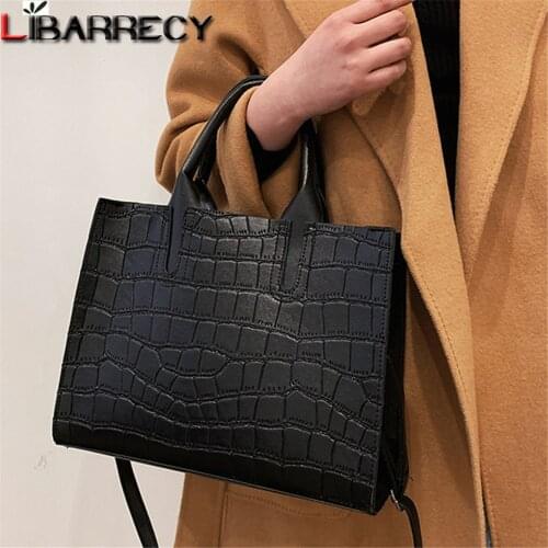 New Style Stone Pattern Womens Handbags High Quality PU Leather Ladies Shoulder Bag Luxury Designer Women Messenger Bags Sac