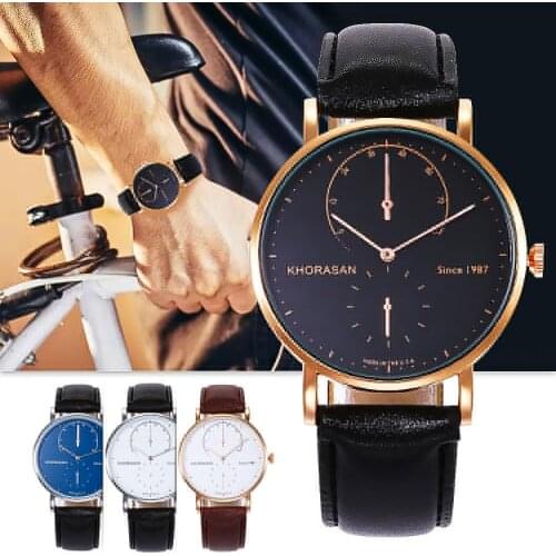 Men's Watch With Leather Strap Tike Toker China