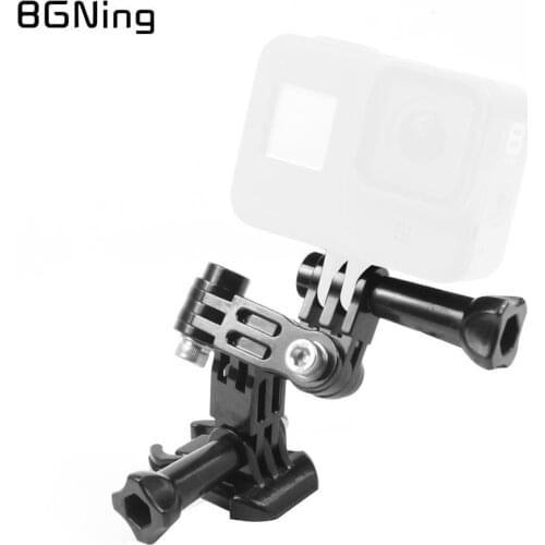 Helmet Extension Pivot Arm Adjustable Joint Tripod Adapter Base Mount Connector for Gopro 9 8 7 for Insta360 ONE R for Osmo Cams
