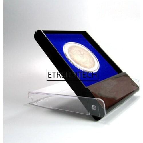 50pcs Coin Storage Box Display Plastic Box Coin Holder Capsules Container Coin Transparent Gaine Stand Rack