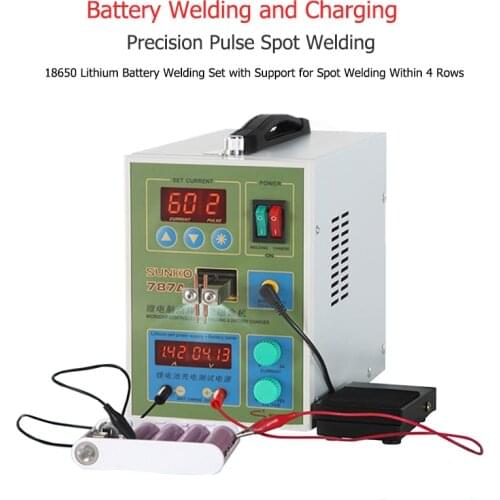 787A+ Spot Welder 18650 lithium battery test and charging 2in1 double pulse precision welding with electric soldering iron