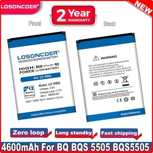 LOSONCOER 4000mAh Battery for Oukitel U7 Pro BQ BQS-5505 Amsterdam / BRAVIS A551
