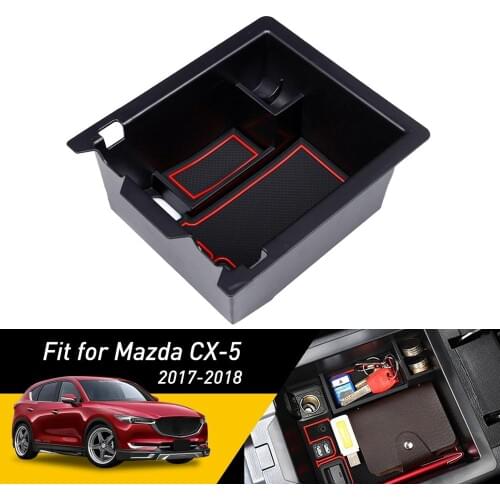 Car Armrest Box Storage For Mazda CX-5 CX5 2017 2018 2019 KF Accessories Auto Center Console Organizer Container Holder Box