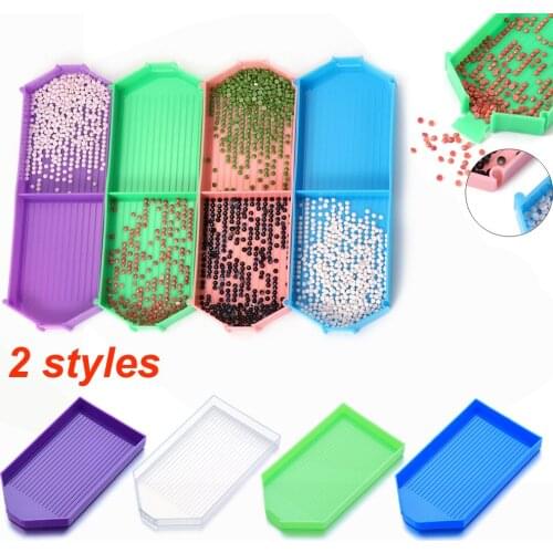 5D DIY Diamond Painting Diamond Embroidery Accessories Large Capacity Big Drill Plate Square Plastic Tray Plate