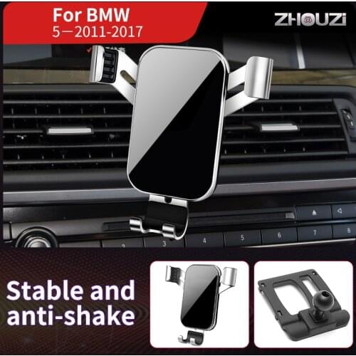 Car Mobile Phone Holder Mounts Stand GPS Gravity Navigation Bracket For BMW 5 Series 5GT F07 F10 F11 2011-2017 Car Accessories