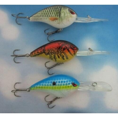 Free Shipping 3Pcs/Lot 13cm 28g Deep Crankbait Bass Fishing Lure Hard Baits Fish Hook Fishing Tackle