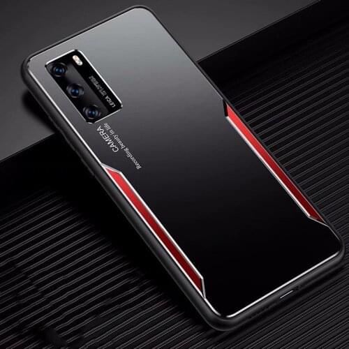 For Huawei P40 Pro Case Luxury Aluminum Metal Phone Case for Huawei P40 P40 Pro Hard Protective Shockproof Armor Cover