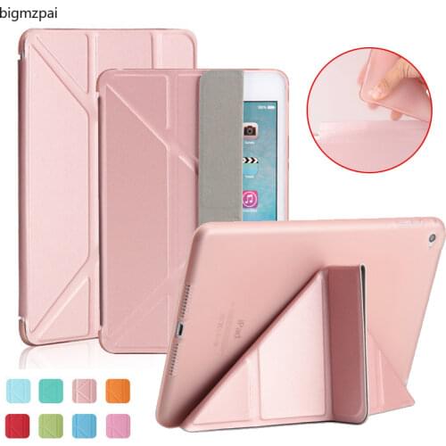Coque Funda for IPad Mini 1 2 3 4 5 Generation 7.9 Inch Smart Wake Up Sleep Flip Stand Flexible Silicone Protective Cover Case
