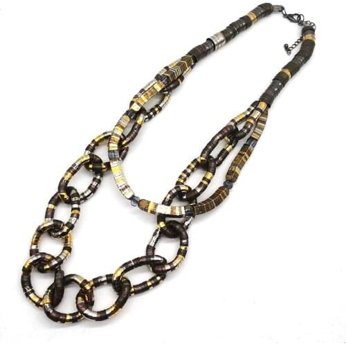 D&D Fashion Punk Multi Layered Choker Necklace Style Barbed Wire Pendant Necklace Women Jewelry