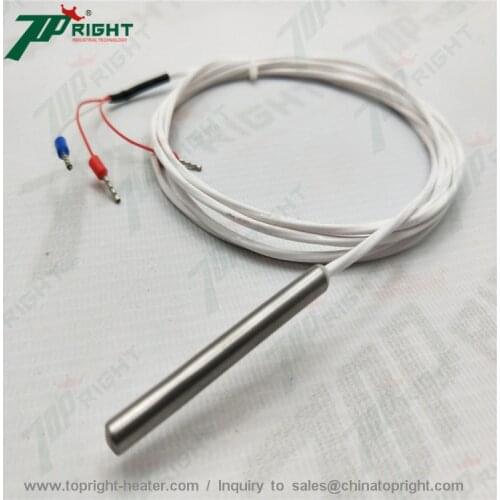 PT1000 Sensor PT 100 Class A Temperature Sensor 0~400C 5mm*50mm Resistant Probe 3 Wires 2m Cable Waterproof Oil Proof