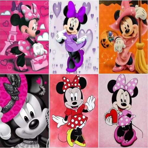 Disney Mickey Mouse Diamond Embroidery Mosaic 5D Diamond Painting Cross Stitch Kits Full Square/Round Drill Home Decor