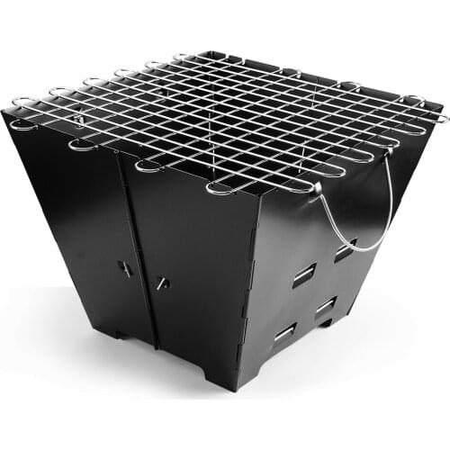 Stainless Steel Electrophoresis BBQ Grill Portable Foldable Barbecue Grill Ladder Type Kitchen Outdoor Picnic Grill Accessories