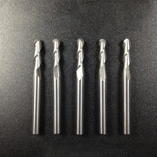 Ball Head 3.175mm Milling Cutter Twist Cutter Engraving Machine Accessories Tool, Woodworking Engraving Carbide Tool