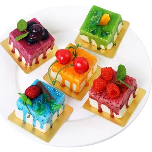 Fruit artificial cake model hotel dining room dining hall restaurant Kitchen decoration fake food props simulation cake props