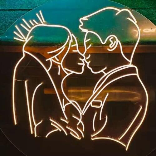 Wedding Series Custom Neon Sign Led Light Theme Background Wall Decoration Marriage Memorial Day Sweet Pictures Copy Veil Bride