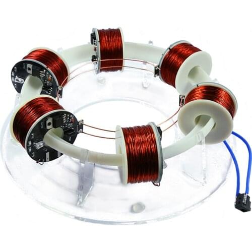 Annular 1/2/3/4/6/8 Coils Accelerator Ring Accelerator Cyclotron High-tech Toy Physics Model Diy Kit Kid Gift Toy Cyclotron