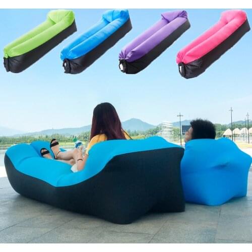 Portable Camping Mattress Inflatable Sofa Outdoor Inflatable Mattress Lazy Ultralight Sleeping Bag Air Bed Inflated Camping Mat