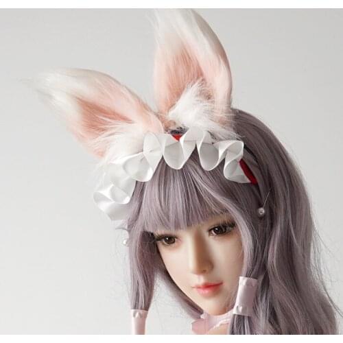New Anime Princess Connect Re Dive Himemiya Maho Cosplay Prop Fox Ears Hairhoop Hairpins Tail Necklace Set Hand Made Work