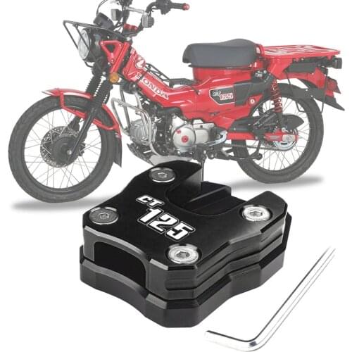 For HONDA CT125 Hunter Cub 2020 Motorcycle Kickstand Sidestand Stand Extension Enlarger pad With LOGO