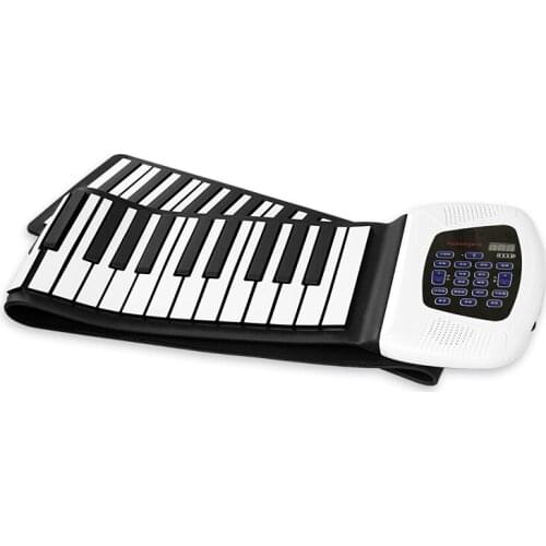 Roll up music piano keyboard flexible piano 88 keys midi soft silicone keyboard