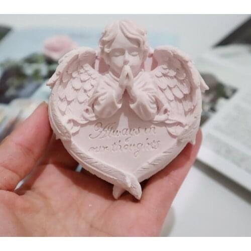Angel Wings Love Heart Prayer Silicone Resin Mold Epoxy Resin DIY Jewelry Tools Dried Flower Resin Decorative DIY Hand Crafts
