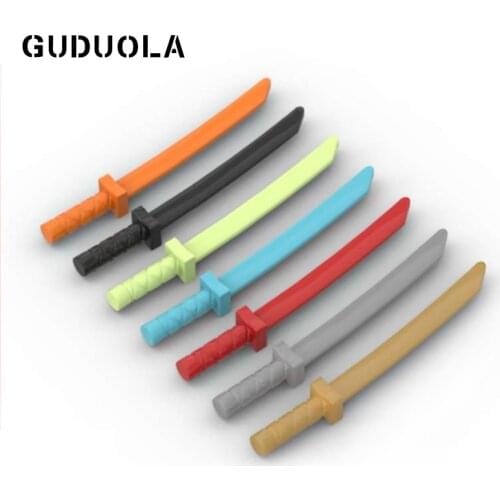 Guduola Special Brick Sword with Octagonal Guard Katana 30173 MOC Building Block DIY Educational Toys Accessories 160pcs/LOT