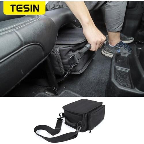 TESIN Stowing Tidying for Jeep Wrangler JK JL Seat Storage Bag for Jeep Wrangler JK JL 2007-2019 Car Interior Accessories
