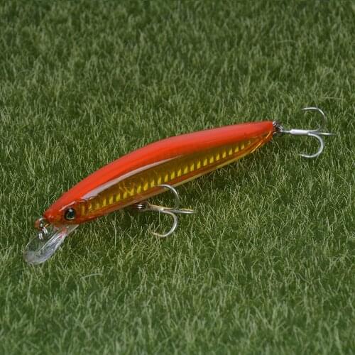 110mm 13g Sinking Minnow Fishing Lure Rattling Wobbler 10color Fishing Tackle Lase Body Crankbait Pesca Artificial Bait For Bass