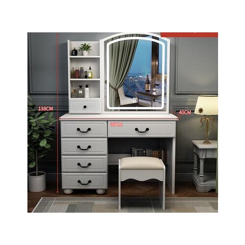 Dressing table bedroom receiving cabinet integral makeup table