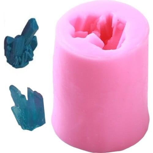 Creative 3D Cake Chocolate Mould DIY Baking Silicone Mold Coral/Diamond Crystal Column Iceberg Aromatherapy Silica Gel Mould