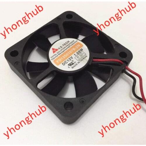 Y.S TECH FD1250107B-2N Server Cooling Fan DC 12V 1.68W 50x50X10mm 2-wire