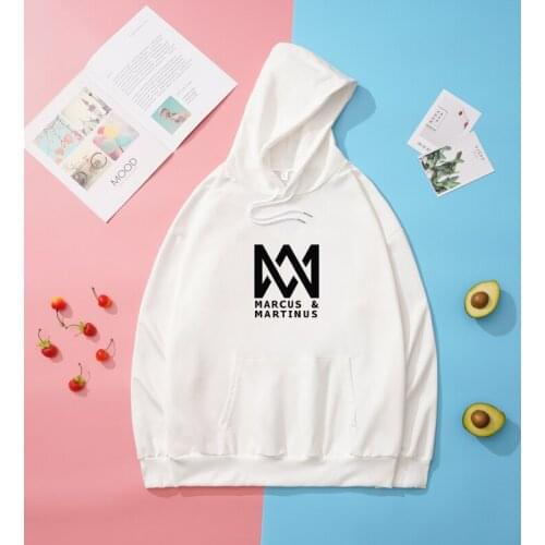 Y2k Womens Hoodies Harajuku Loose Couples Unisex MARCUS & MARTINUS Letter Printed Korean Fashion Tracksuit Sweatshirt With Hood