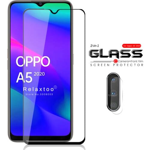 2-in-1 orro a5 2020 glass protective camera glas for oppo a5 2020 glass safety armor protection oppoa5 opo a 5 2020 a52020 6.5