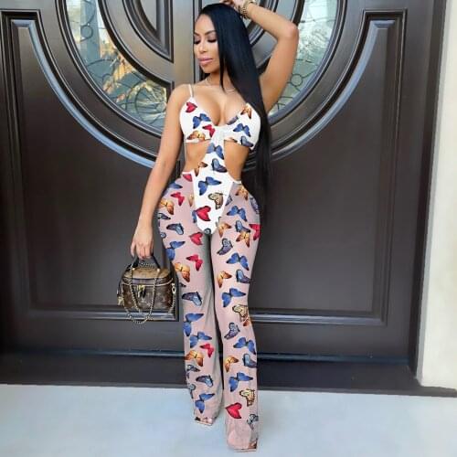 Adogirl Sexy Tie Dye Print Women Jumpsuit Skinny Sleeveless Off Shoulder Backless Party Clubwear Summer One Piece Outfits