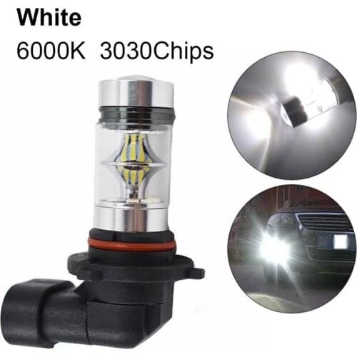 1pc 9005 HB3 100W 6000K Super White Fog Light 2323 LED Driving Bulb DRL Daytime Running Light Auto Fog Lamp Car Bulb