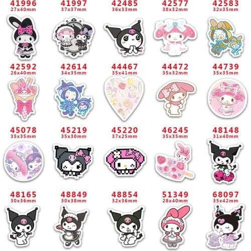 10 Pcs Cartoon little twin stars Planar Resin Cabochons PR41996