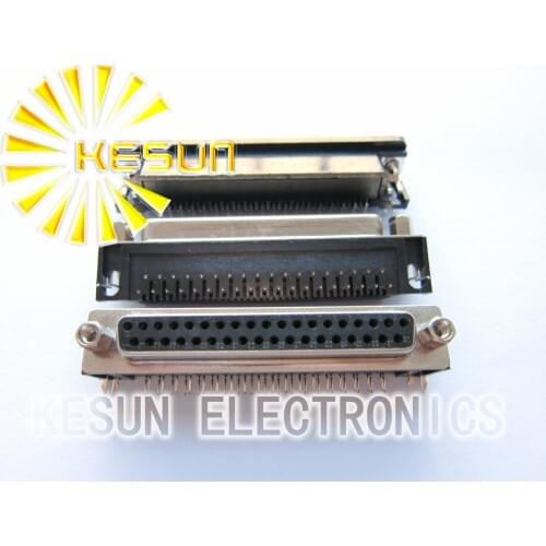 100pcs/lot Nextron DR37 Female Black 2.77mm Serial PCB D-Sub Connector ,Standard Right Angle 1U Gold High Quality