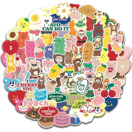 100Pcs/lot South Korea ins malling cartoon stickers waterproof 2021 Decorate For Snowboard Laptop Styling Vinyl Home Decor