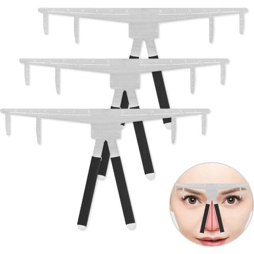 2021 Microblading Eyebrow Tattoo Stencil Ruler Balance Shaper Template Definition Permanent Makeup 3D Kit for Microblading