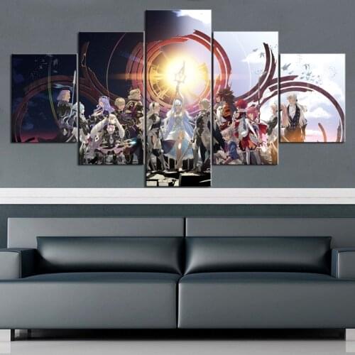 Home Decor 5 Piece HD Fire Emblem Game Posters Painting For Living Room Decoration Pictures Wholesale Home Decor