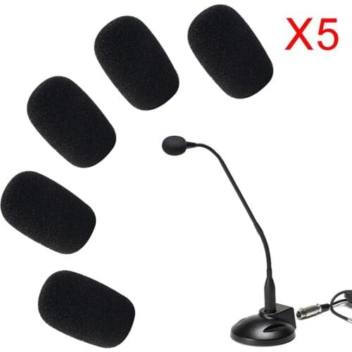 5pcs/lot mic cover microphone windscreen windshied headset foam Headset replacement Foam Microphone Cover telephone headset
