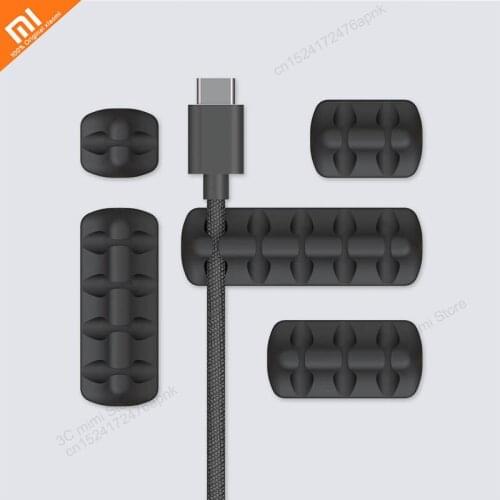 5pcs xiaomi mijia Bcase silicone line storage mini desktop slot line silicone material easy to use smart home