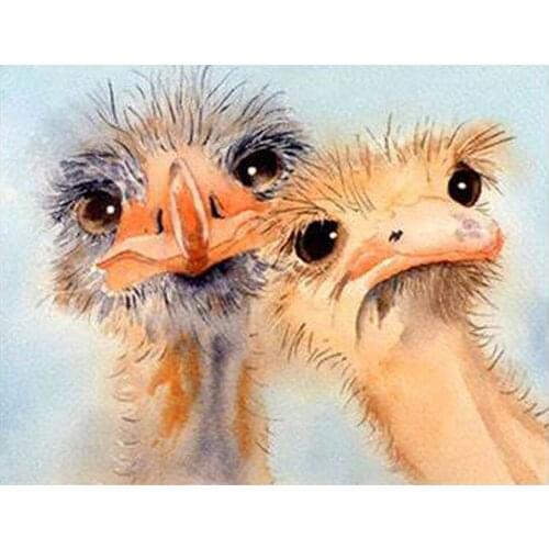 5D Diamond Painting Ostrich Full Square Round Drill Rhinestones Pictures Diamond Embroidery Diy Mosaic Home DecorZP-4542