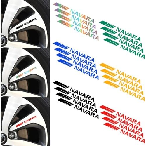 Car logo Wheel Badge decal refit Creativrefit Creative decoration emblem sticker for Nissan Navara d40 d22 d23 np300 accessories