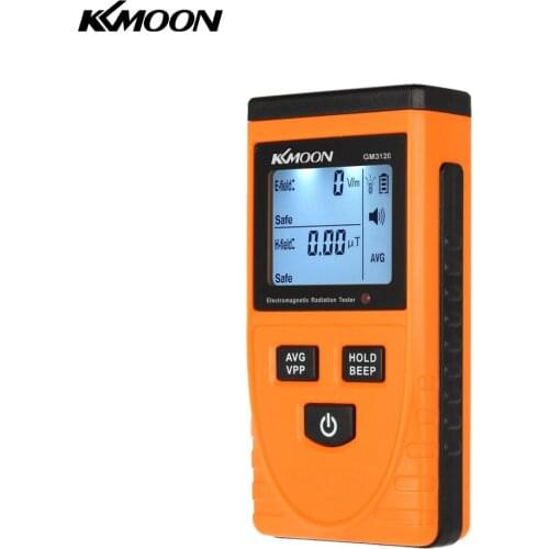 KKmoon Digital LCD Electromagnetic Radiation Detector Meter Dosimeter Tester Counter Electromagnet Field Radiation Tester
